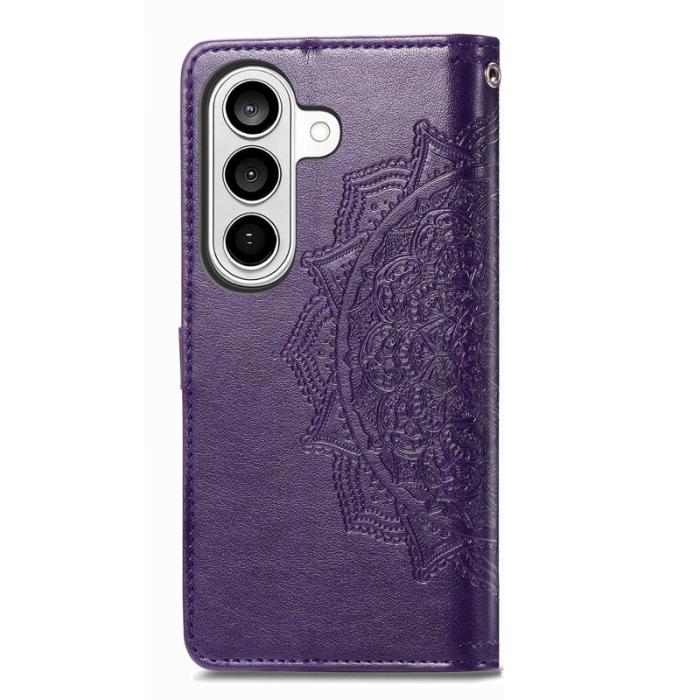 LC.imeeke - LC.IMEEKE Plånboksfodral för Samsung Galaxy S26 Konstläder Ställ - Lila