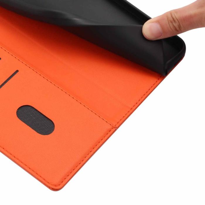 OEM - Plånboksfodral för Samsung Galaxy S26 Konstläder Ställ - Orange