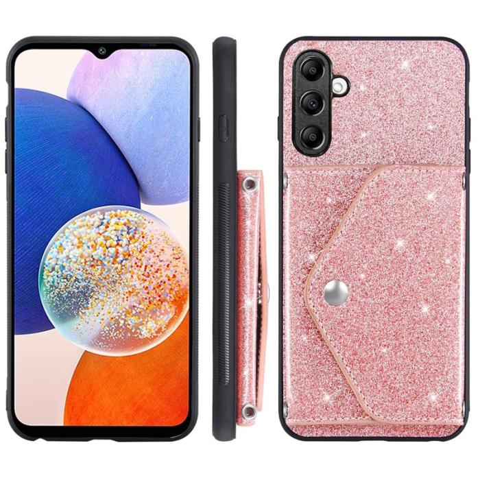 OEM - Mobilfodral för Samsung Galaxy S26 Kortfack Kickstand Konstläder - Rosa