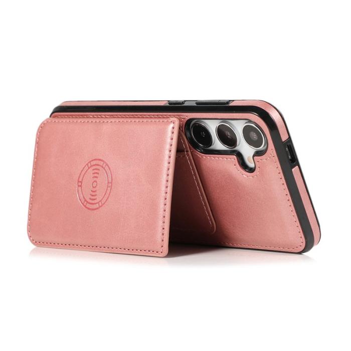 OEM - Mobilfodral för Samsung Galaxy S26 Kortfack Kickstand Konstläder - Roséguld