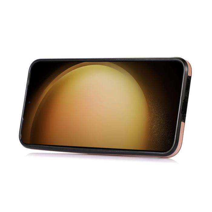 OEM - Mobilfodral för Samsung Galaxy S26 Kortfack Kickstand Konstläder + TPU Roséguld