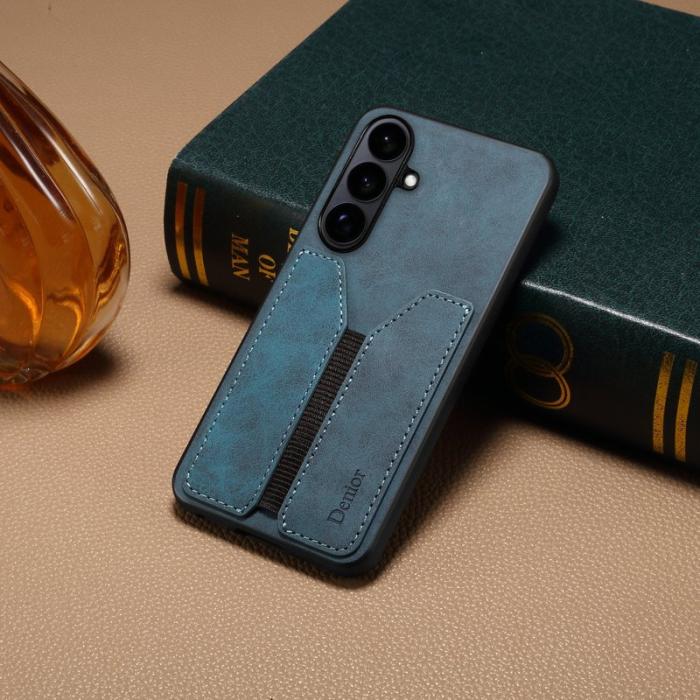 DENIOR - DENIOR Mobilfodral för Samsung Galaxy S26 Kortfack Konstläder + TPU - Blå