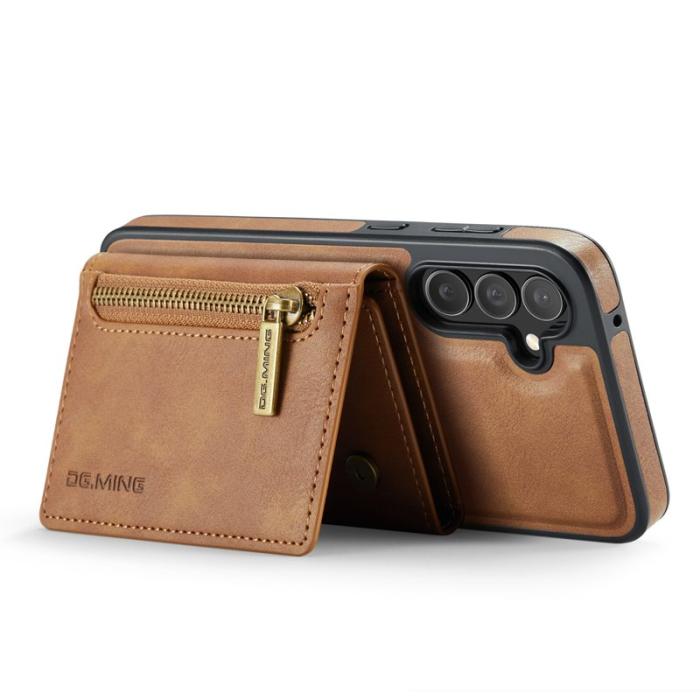 JEEHOOD - JEEHOOD Plånboksfodral för Samsung Galaxy S26 Magnetiskt Äkta läder - Brun