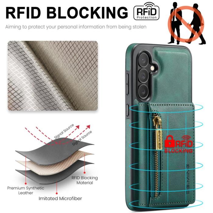 DG.MING - DG.Ming Mobilfodral för Samsung Galaxy S26 Magnetiskt Äkta läder - Grön