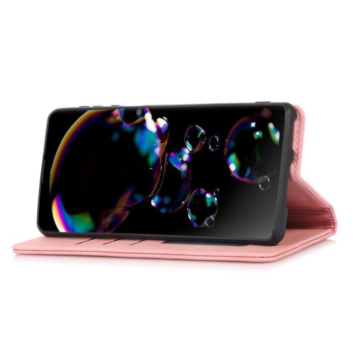 OEM - Plånboksfodral för Samsung Galaxy S26 Magnetiskt Äkta läder - Roséguld