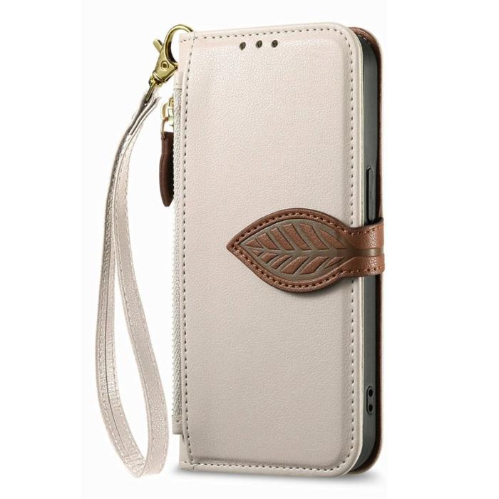 OEM - Mobilfodral för Samsung Galaxy S26 Magnetiskt Konstläder - Beige