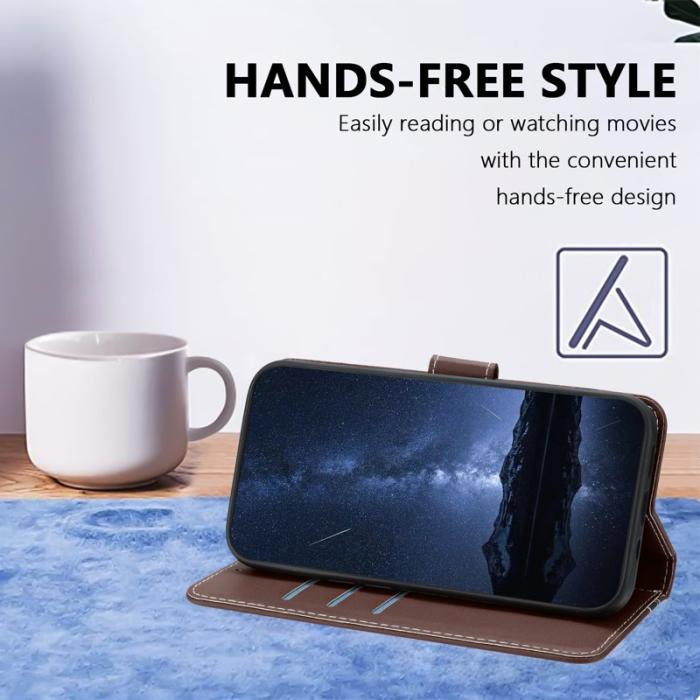 OEM - Mobilfodral för Samsung Galaxy S26 Magnetiskt Konstläder - Brun