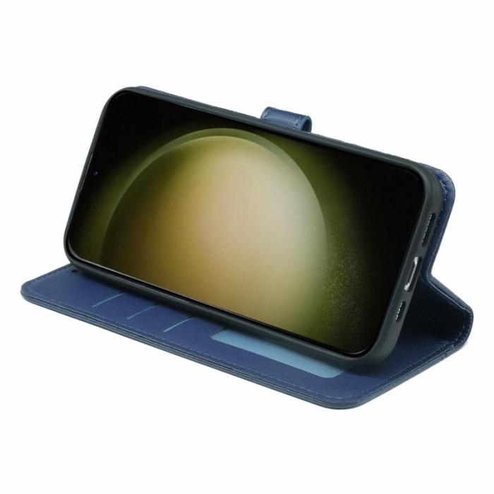 OEM - Plånboksfodral för Samsung Galaxy S26 Magnetiskt Konstläder med Rem - Blå