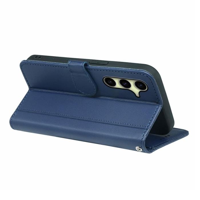 OEM - Plånboksfodral för Samsung Galaxy S26 Magnetiskt Konstläder med Rem - Blå