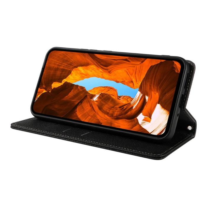 OEM - Plånboksfodral för Samsung Galaxy S26 Magnetiskt Konstläder - Orange