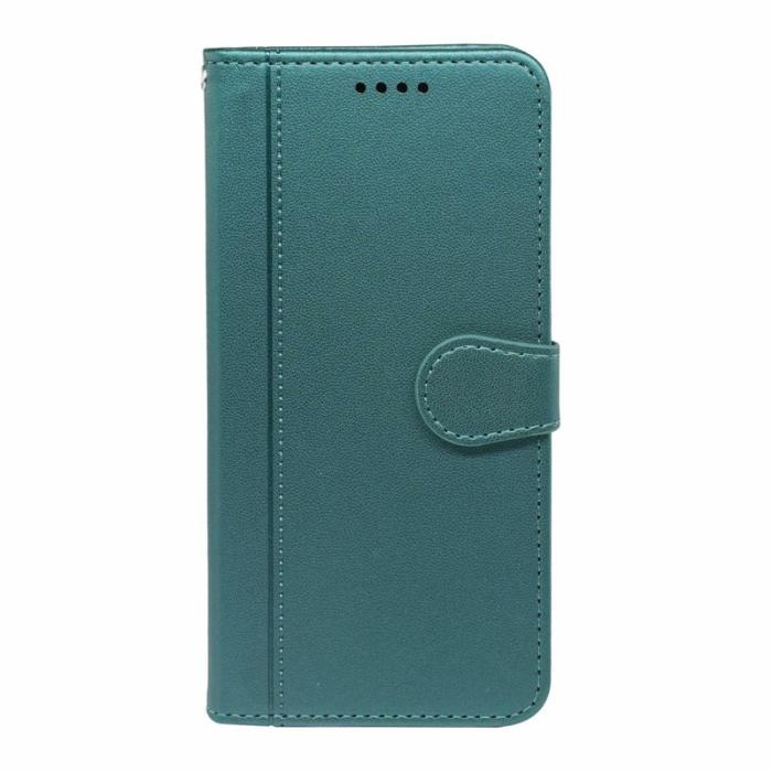 OEM - Plånboksfodral för Samsung Galaxy S26 Magnetiskt Konstläder med rem - Grön