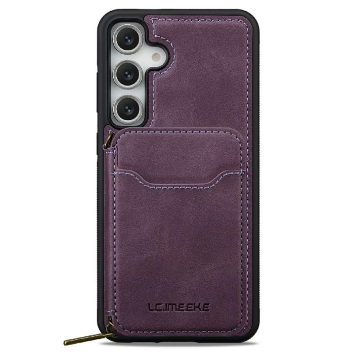 LC.imeeke - LC.IMEEKE Plånboksfodral för Samsung Galaxy S26 Magnetiskt PC + TPU - Lila