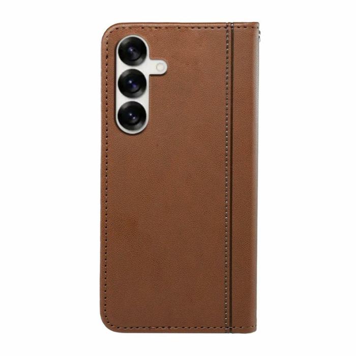 OEM - Plånboksfodral för Samsung Galaxy S26 Magnetiskt PU läder - Brun