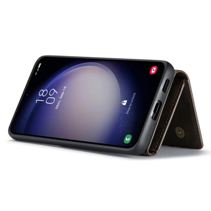 DG.MING - DG.Ming Plånboksfodral för Samsung Galaxy S26 Magnetiskt PU + TPU - Kaffe