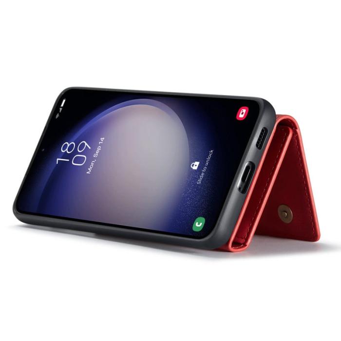 DG.MING - DG.Ming Plånboksfodral för Samsung Galaxy S26 Magnetiskt PU + TPU - Röd