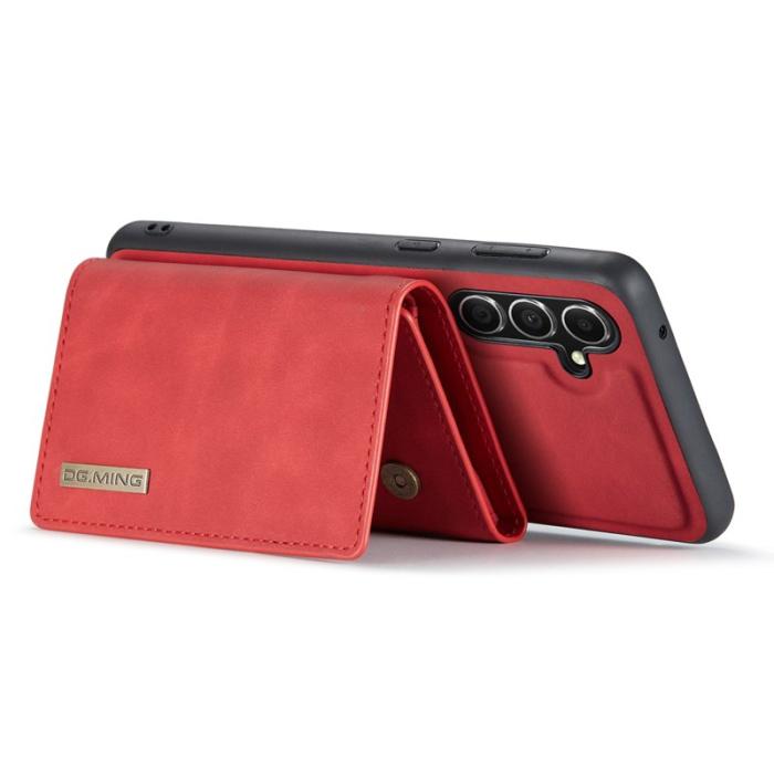 DG.MING - DG.Ming Plånboksfodral för Samsung Galaxy S26 Magnetiskt PU + TPU - Röd