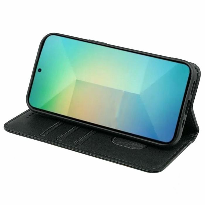 OEM - Plånboksfodral för Samsung Galaxy S26 Magnetiskt stängning Konstläder - Svart