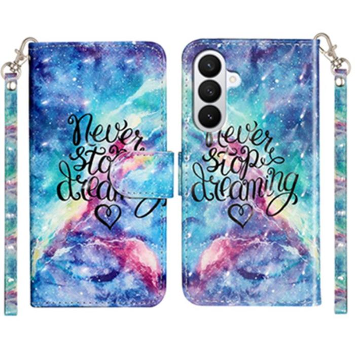 OEM - Plånboksfodral för Samsung Galaxy S26 Plus 3D-mönster Konstläder - Stjärnhimmel