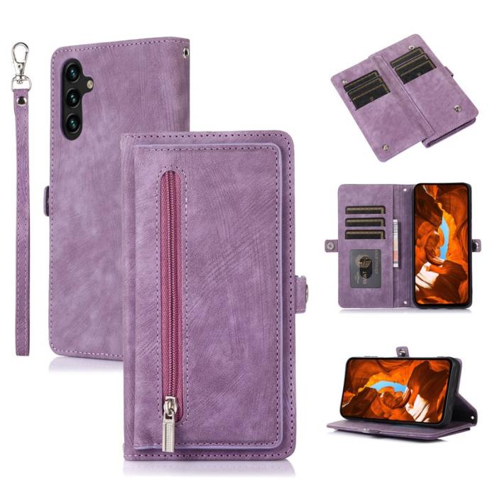 OEM - Mobilfodral för Samsung Galaxy S26 Plus 9 Kortfack Konstläder - Lila