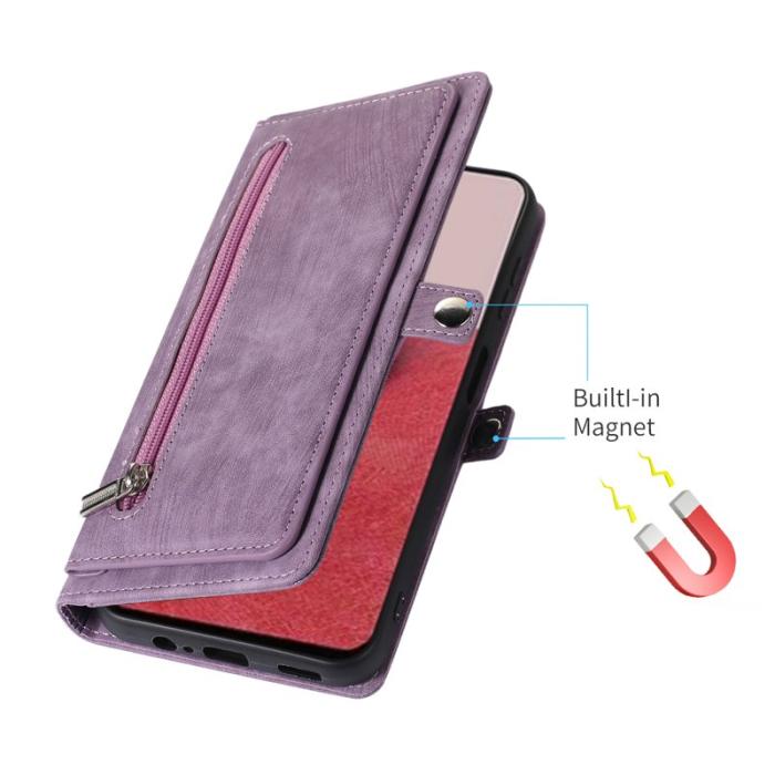OEM - Mobilfodral för Samsung Galaxy S26 Plus 9 Kortfack Konstläder - Lila