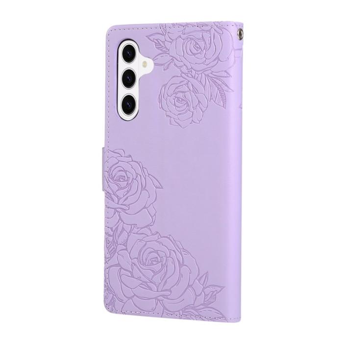 OEM - Plånboksfodral för Samsung Galaxy S26 Plus Konstläder 3 kortfack - Ljuslila