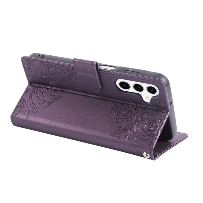 OEM - Plånboksfodral för Samsung Galaxy S26 Plus Konstläder 3 kortfack - Mörklila