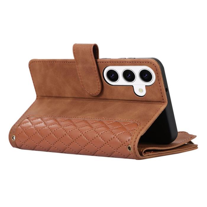 OEM - Mobilfodral för Samsung Galaxy S26 Plus Konstläder 9 kortfack - Brun