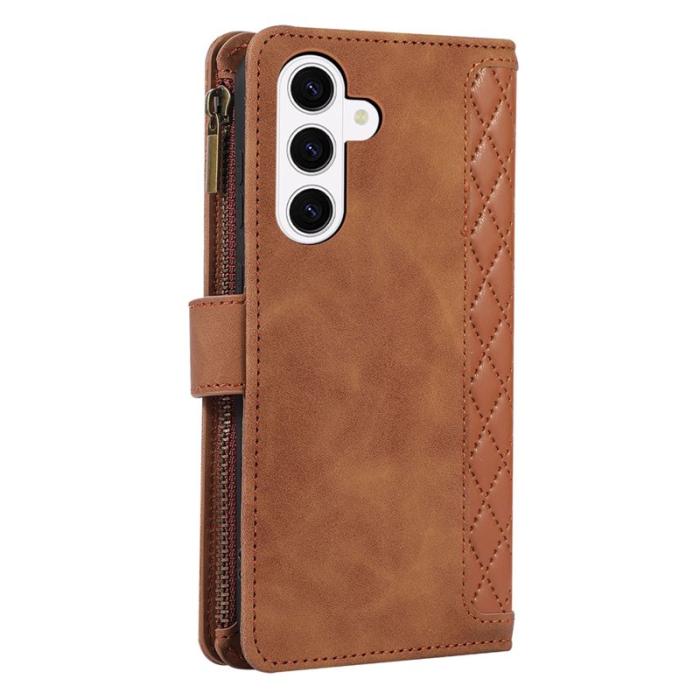 OEM - Mobilfodral för Samsung Galaxy S26 Plus Konstläder 9 kortfack - Brun