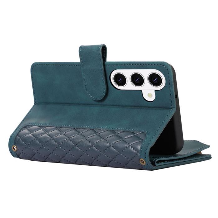 OEM - Mobilfodral för Samsung Galaxy S26 Plus Konstläder 9 kortfack - Grön