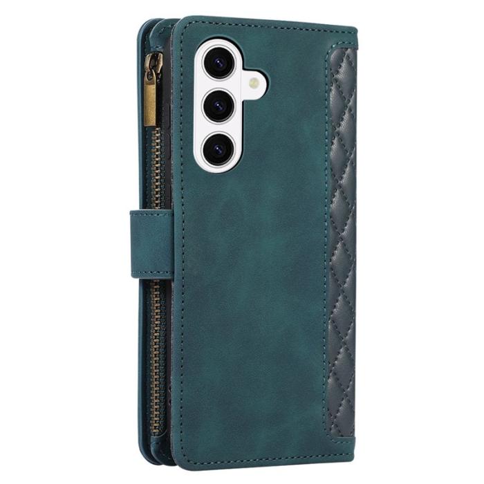 OEM - Mobilfodral för Samsung Galaxy S26 Plus Konstläder 9 kortfack - Grön