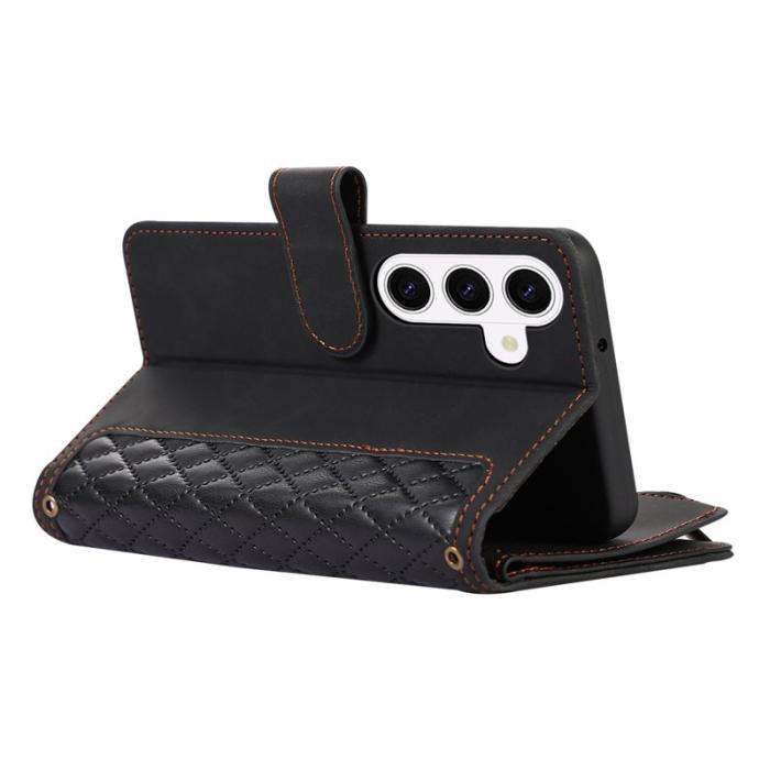 OEM - Mobilfodral för Samsung Galaxy S26 Plus Konstläder 9 kortfack - Svart