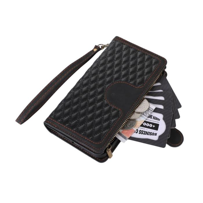 OEM - Mobilfodral för Samsung Galaxy S26 Plus Konstläder 9 kortfack - Svart