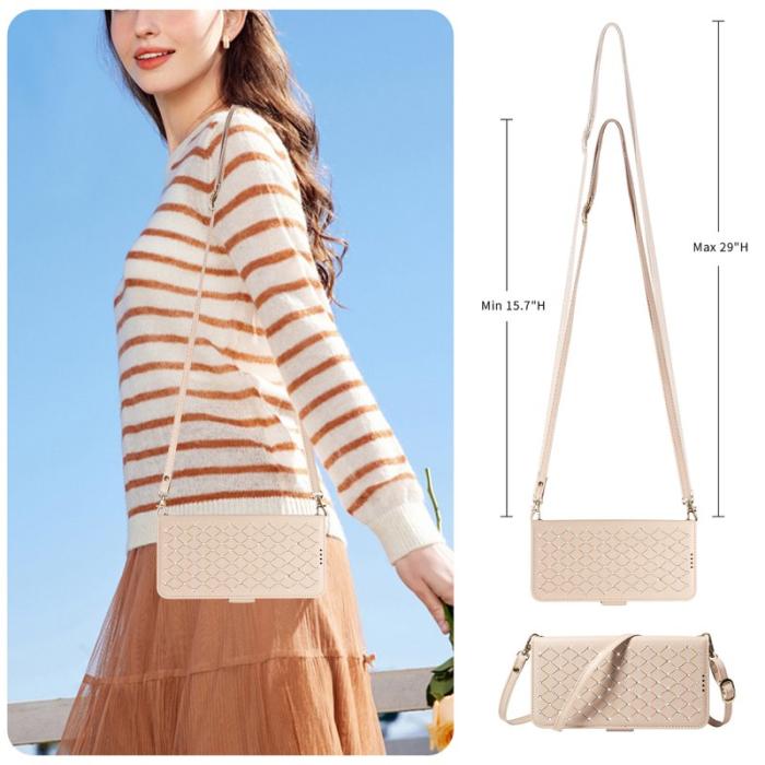 OEM - Plånboksfodral för Samsung Galaxy S26 Plus Konstläder - Aprikos