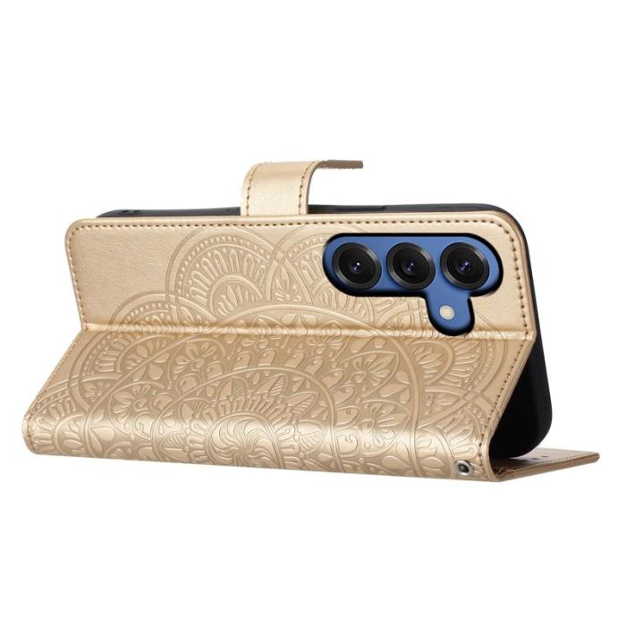 OEM - Mobilfodral för Samsung Galaxy S26 Plus Konstläder Kortfack - Guld