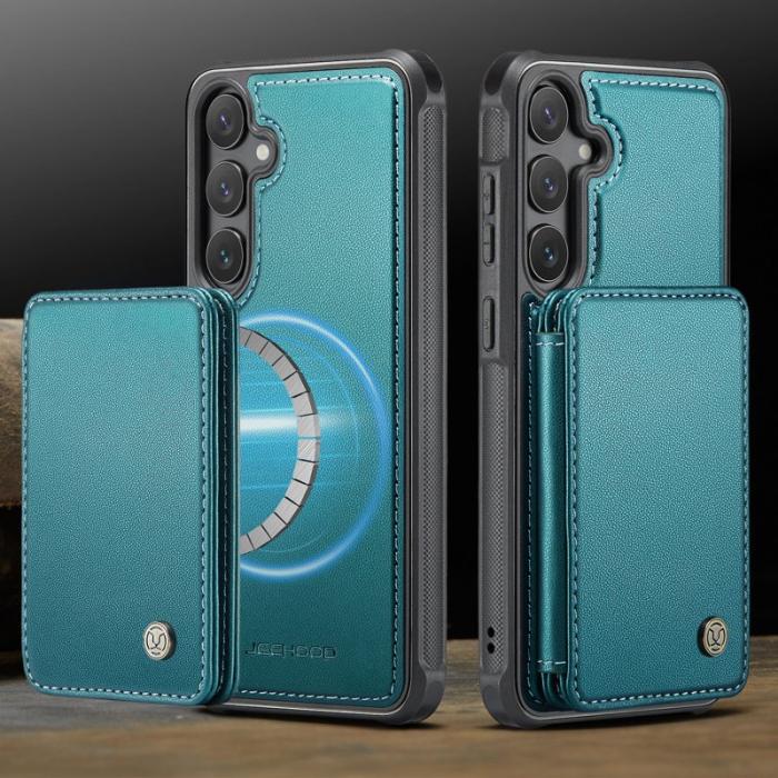 JEEHOOD - JEEHOOD Mobilfodral för Samsung Galaxy S26 Plus Konstläder Magnetisk - Blå