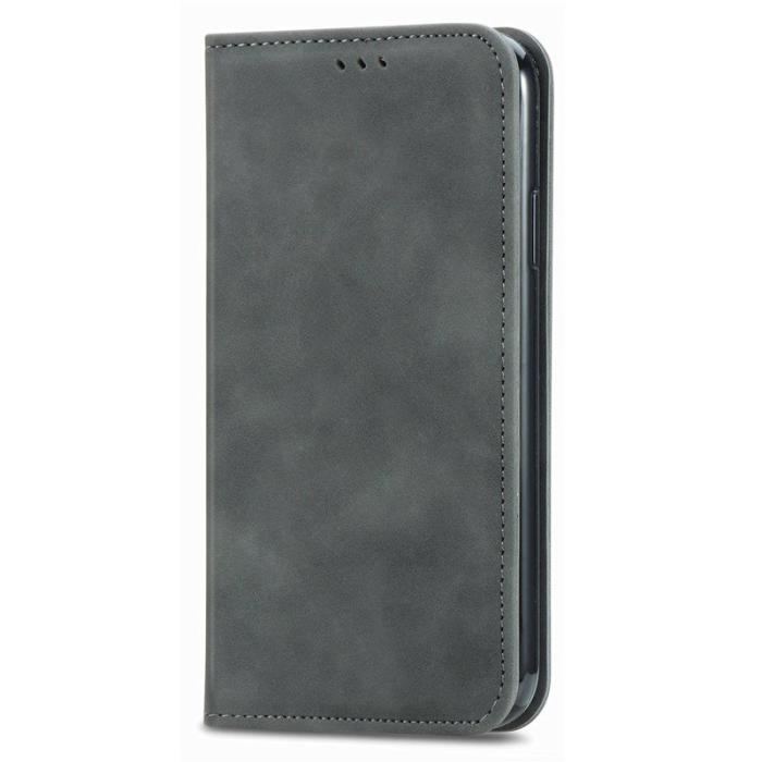 OEM - Mobilfodral för Samsung Galaxy S26 Plus Konstläder Magnetisk - Grå