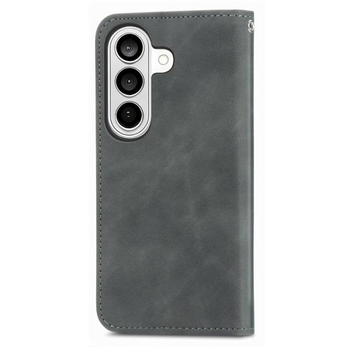 OEM - Mobilfodral för Samsung Galaxy S26 Plus Konstläder Magnetisk - Grå