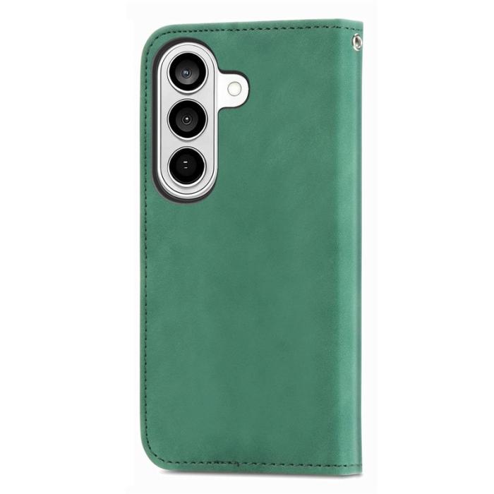 OEM - Mobilfodral för Samsung Galaxy S26 Plus Konstläder Magnetisk - Grön