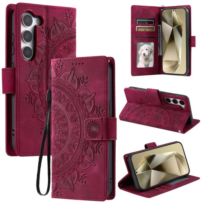 OEM - Plånboksfodral för Samsung Galaxy S26 Plus Konstläder med handrem - Rosa