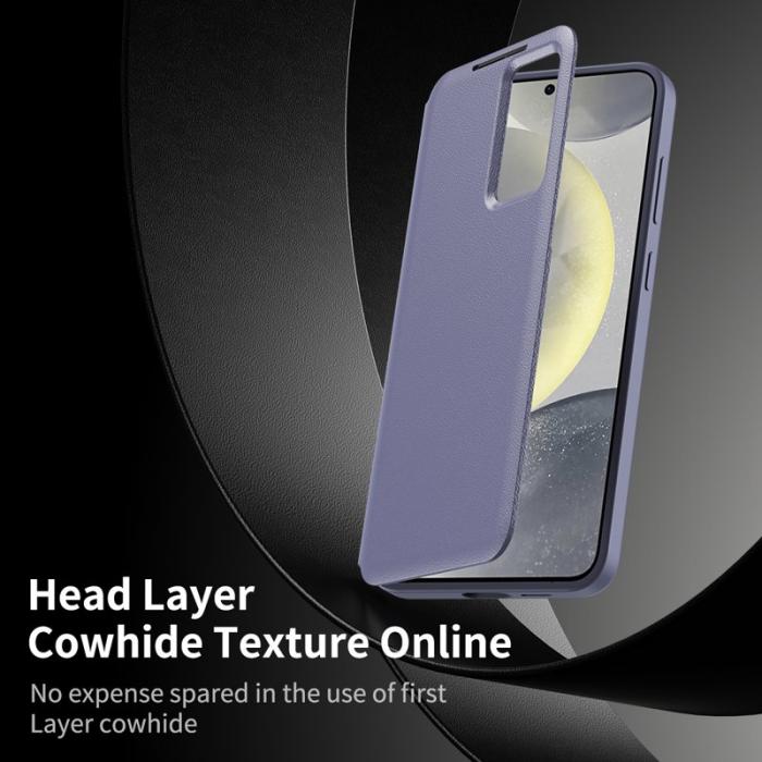 OEM - Mobilfodral för Samsung Galaxy S26 Plus Konstläder med kortfack - Ljuslila