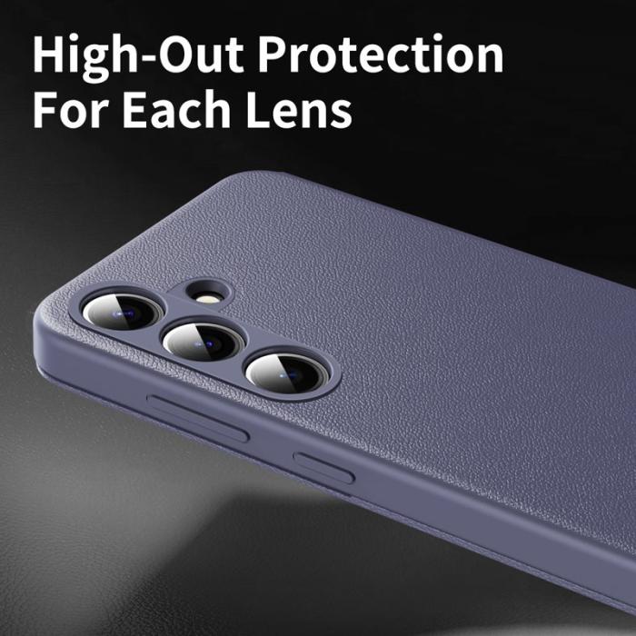 OEM - Mobilfodral för Samsung Galaxy S26 Plus Konstläder med kortfack - Ljuslila