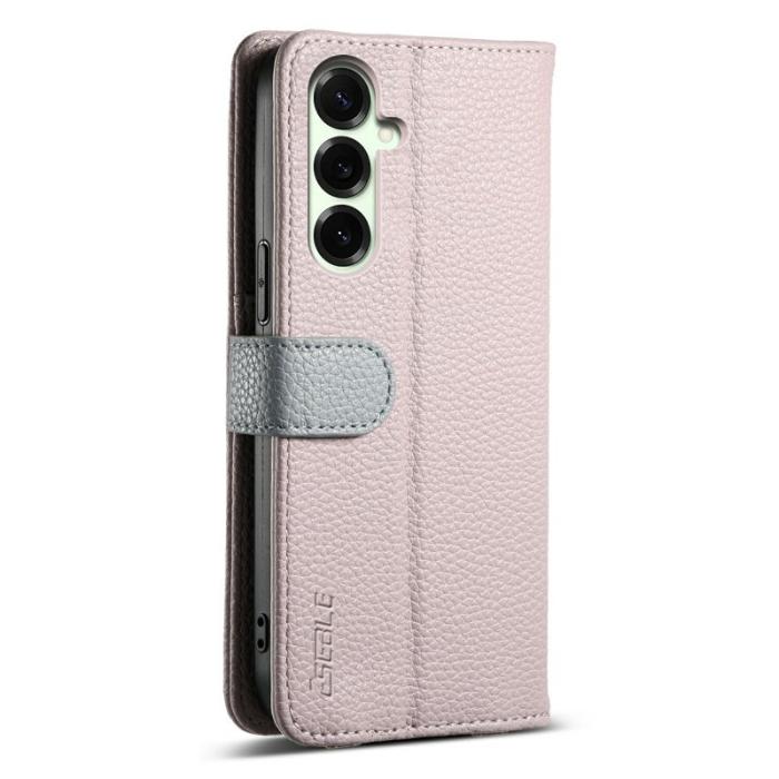 ESEBLE - ESEBLE Mobilfodral för Samsung Galaxy S26 Plus Konstläder med spegel - Ljuslila