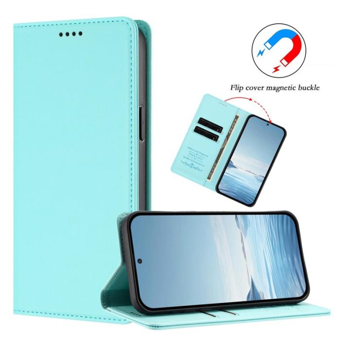 OEM - Plånboksfodral för Samsung Galaxy S26 Plus Konstläder RFID - Mintgrön