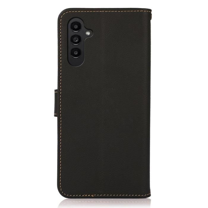 ABEEL - ABEEL Mobilfodral för Samsung Galaxy S26 Plus Äkta läder RFID - Svart