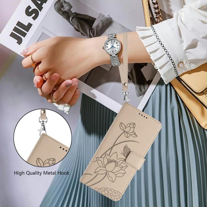 OEM - Plånboksfodral för Samsung Galaxy S26 Plus Konstläder Ställ - Beige