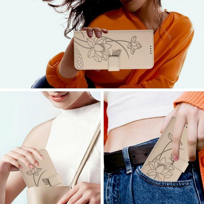 OEM - Plånboksfodral för Samsung Galaxy S26 Plus Konstläder Ställ - Beige