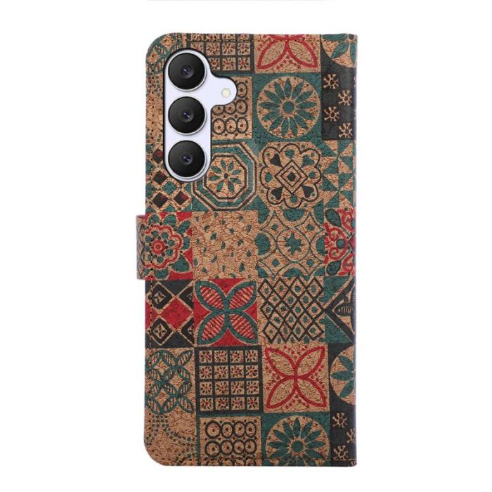 OEM - Plånboksfodral för Samsung Galaxy S26 Plus Konstläder Ställ - Blommor