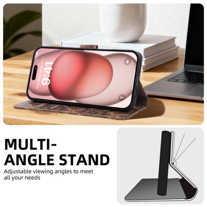 OEM - Plånboksfodral för Samsung Galaxy S26 Plus Konstläder Ställ - Hjärtan