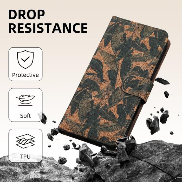 OEM - Plånboksfodral för Samsung Galaxy S26 Plus Konstläder Ställ - Höstlöv
