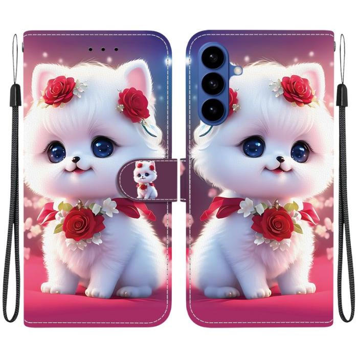OEM - Plånboksfodral för Samsung Galaxy S26 Plus Konstläder Ställ - Rosa Katt